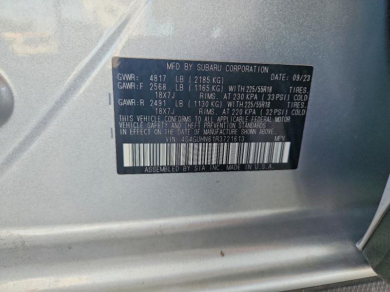 Продажа на аукционе авто 2024 Subaru Crosstrek, vin: 4S4GUHN61R3721613, номер лота: 68557676