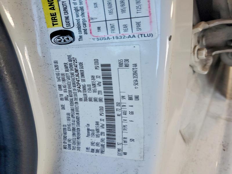 Продаж на аукціоні авто 2018 Ford Fiesta, vin: 3FADP4TJ6JM147257, номер лоту: 69062206