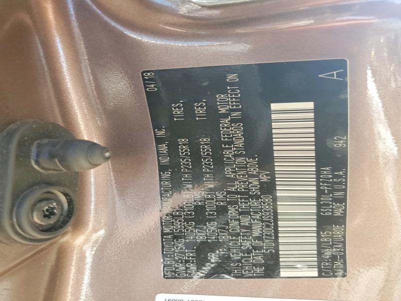 Продаж на аукціоні авто 2018 Toyota Sienna, vin: 5TDYZ3DC2JS938580, номер лоту: 68648116