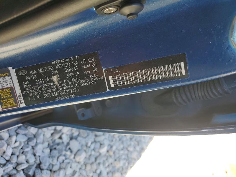 Продажа на аукционе авто 2018 Kia Forte, vin: 3KPFK4A70JE257479, номер лота: 68894516