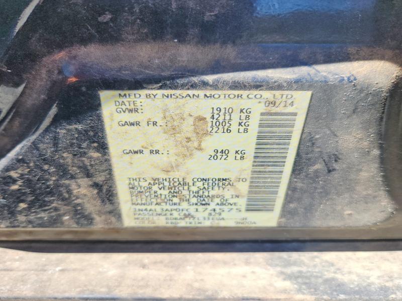 70501456 :رقم المزاد ، 1N4AL3AP0FC174575 vin ، 2015 Nissan Altima مزاد بيع