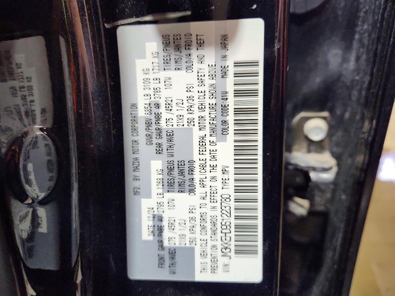 68778576 :رقم المزاد ، JM3KKEHD9S1223780 vin ، 2025 Mazda Cx-90 مزاد بيع