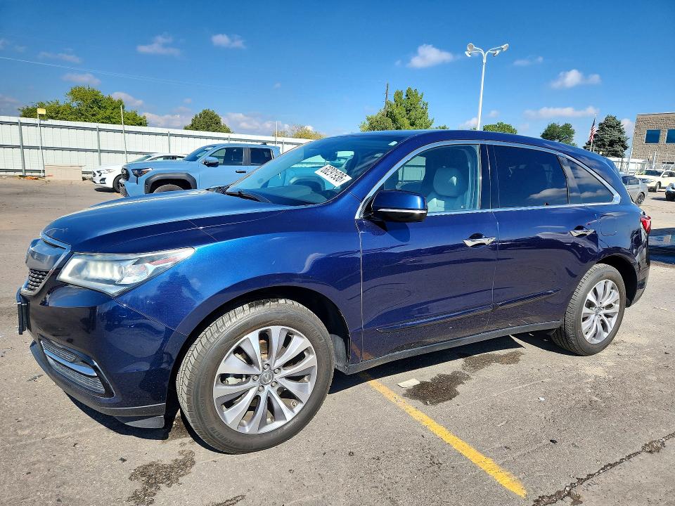 68291936 :رقم المزاد ، 5FRYD4H4XGB007182 vin ، 2016 Acura Mdx مزاد بيع