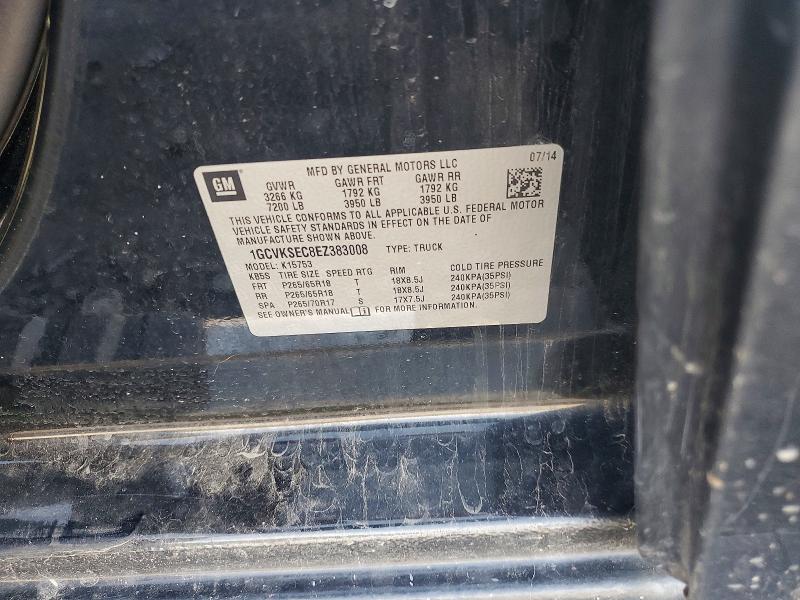 67264536 :رقم المزاد ، 1GCVKSEC8EZ383008 vin ، 2014 Chevrolet Silverado مزاد بيع