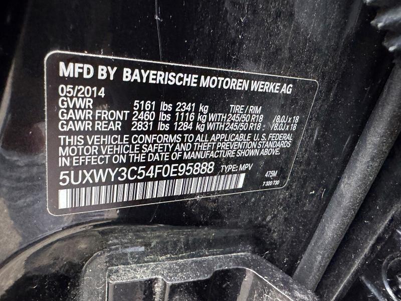 Продажа на аукционе авто 2015 Bmw X3, vin: 5UXWY3C54F0E95888, номер лота: 71286166