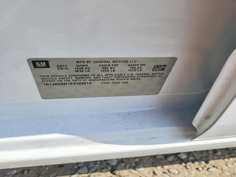 Продажа на аукционе авто 2014 Chevrolet Sonic, vin: 1G1JA6SH1E4183814, номер лота: 68695866