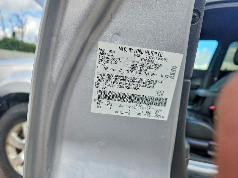 69584886 :رقم المزاد ، 1FMCU9EG6BKB65825 vin ، 2011 Ford Escape مزاد بيع