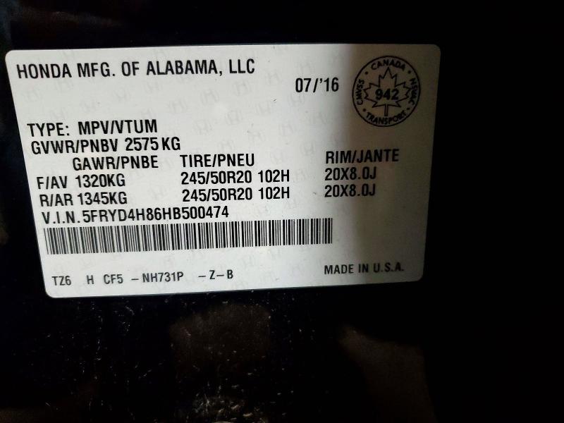 Aukcja sprzedaży 2017 Acura Mdx, vin: 5FRYD4H86HB500474, numer aukcji: 66352076