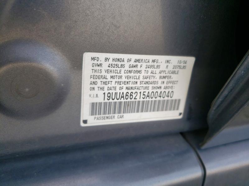 2005 Acura Tl მანქანა იყიდება აუქციონზე, vin: 19UUA66215A004040, აუქციონის ნომერი: 67466176