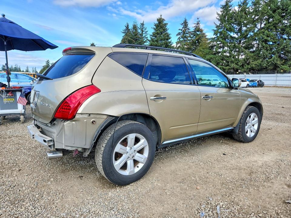 Auction sale of the 2006 Nissan Murano, vin: JN8AZ08W96W546664, lot number: 69092976