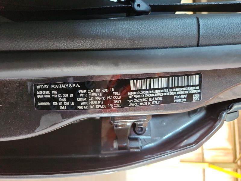 Продажа на аукционе авто 2020 Jeep Renegade, vin: ZACNJBC11LPL18952, номер лота: 66516396