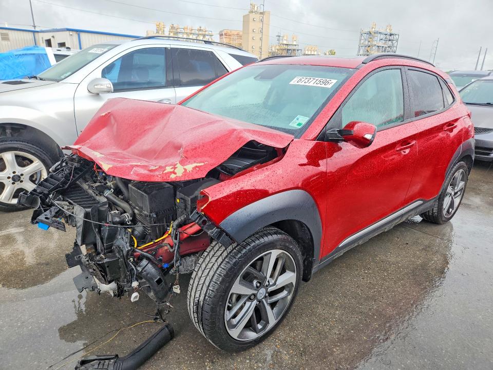67371596 :رقم المزاد ، KM8K33A5XMU666370 vin ، 2021 Hyundai Kona مزاد بيع