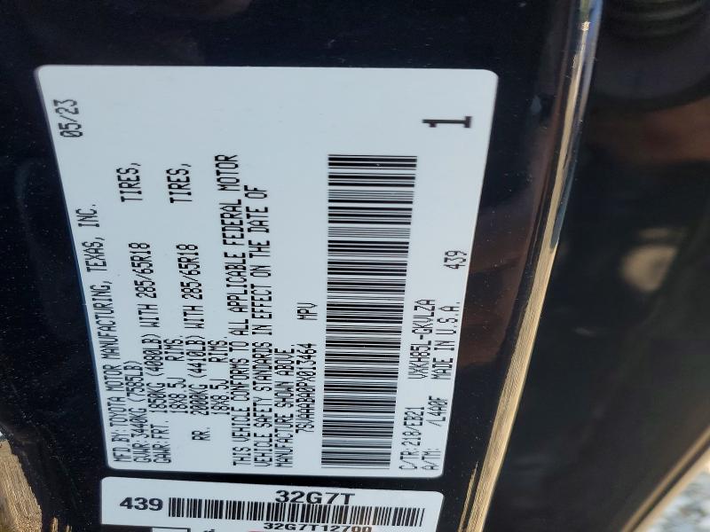 67777416 :رقم المزاد ، 7SVAAABA0PX013464 vin ، 2023 Toyota Sequoia مزاد بيع