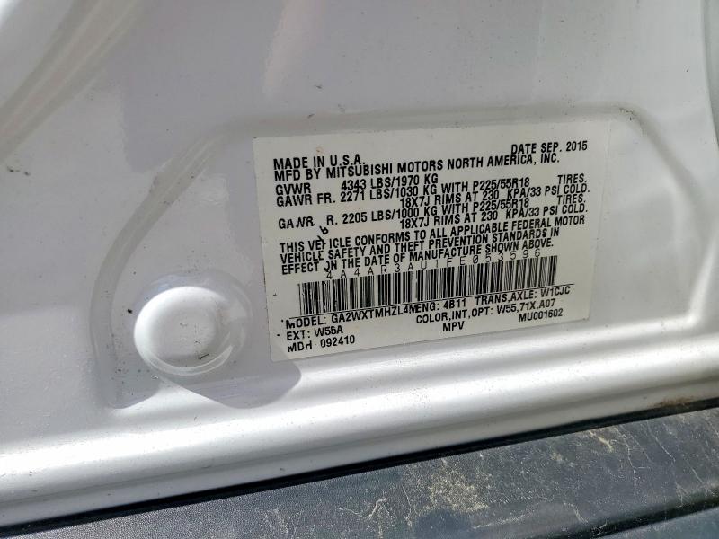 Продажа на аукционе авто 2015 Mitsubishi Outlander Sport, vin: 4A4AR3AU1FE053596, номер лота: 67834276