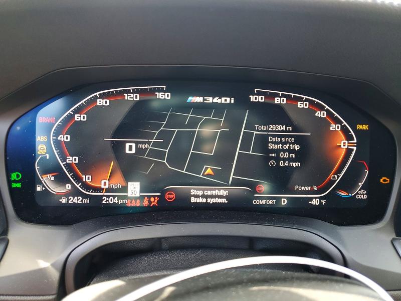 70809036 :رقم المزاد ، 3MW5U7J00M8C12908 vin ، 2021 Bmw M340i مزاد بيع