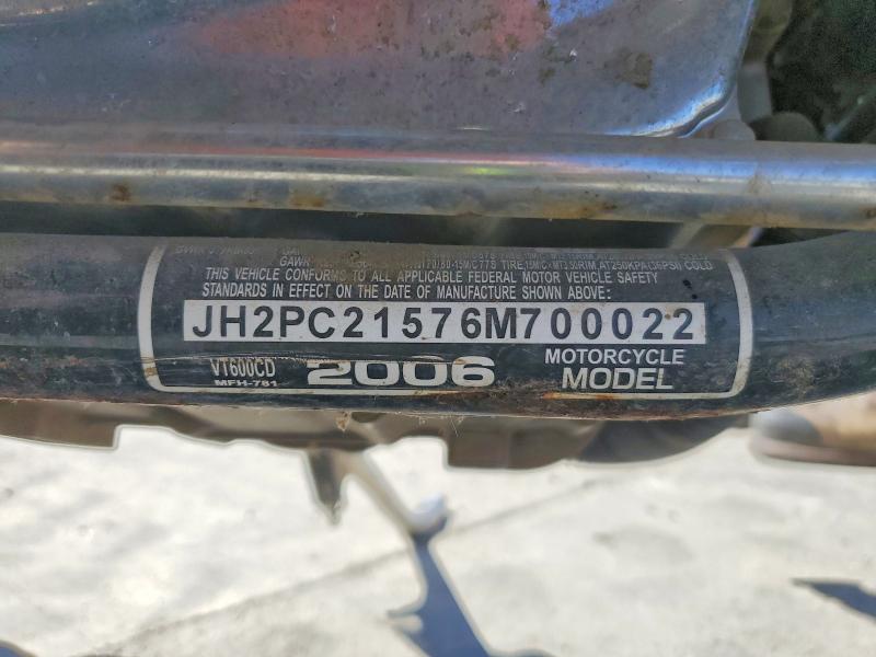 Продажа на аукционе авто 2006 Honda Vt600, vin: JH2PC21576M700022, номер лота: 70388916
