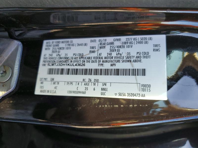 Продаж на аукціоні авто 2019 Lincoln Mkc, vin: 5LMTJ3DH1KUL43626, номер лоту: 68490386