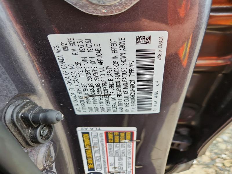 68289666 :رقم المزاد ، 2HKRW2H92MH679024 vin ، 2021 Honda Cr-v مزاد بيع