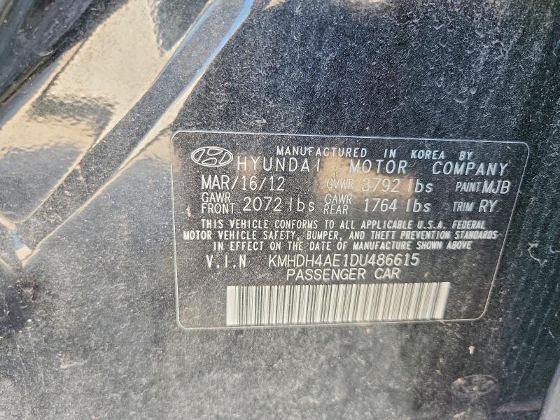 Aukcja sprzedaży 2013 Hyundai Elantra, vin: KMHDH4AE1DU486615, numer aukcji: 67140116