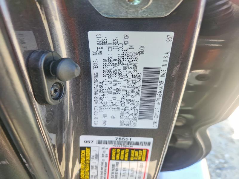 Продажа на аукционе авто 2013 Toyota Tacoma, vin: 5TFLU4EN6DX073576, номер лота: 68003476
