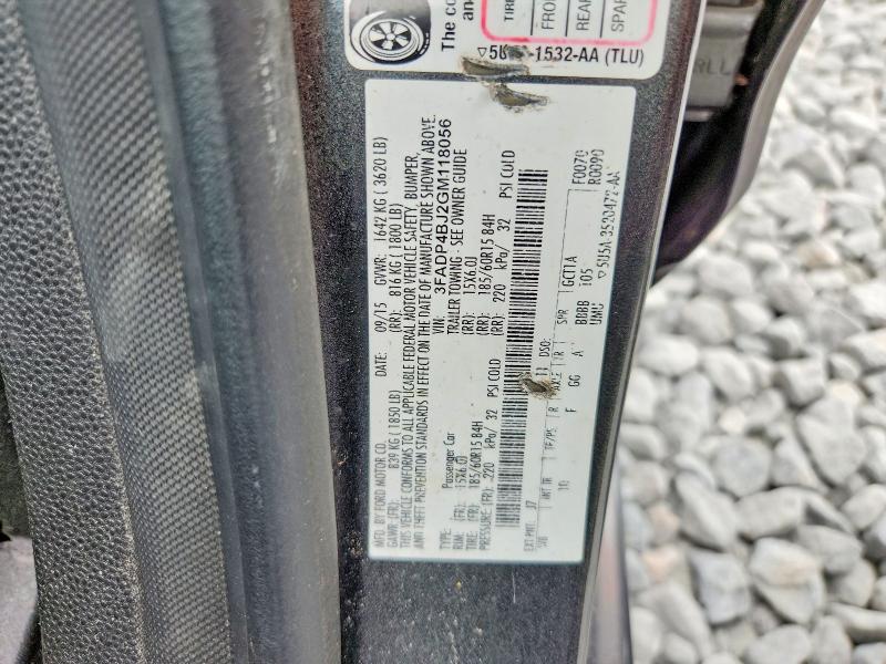 Продаж на аукціоні авто 2016 Ford Fiesta, vin: 3FADP4BJ2GM118056, номер лоту: 70967886