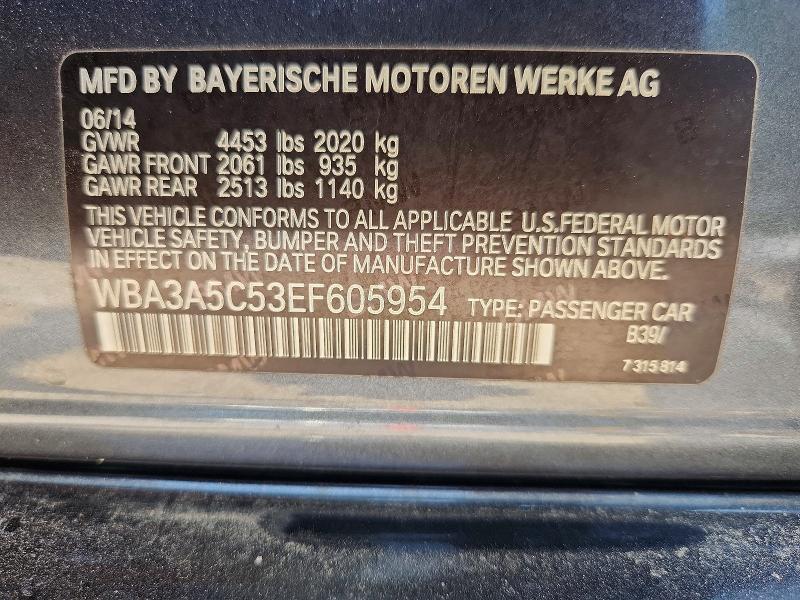 Aukcja sprzedaży 2014 Bmw 328, vin: WBA3A5C53EF605954, numer aukcji: 69225666