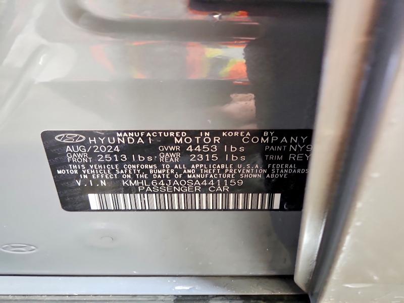 71171656 :رقم المزاد ، KMHL64JA0SA441159 vin ، 2025 Hyundai Sonata مزاد بيع