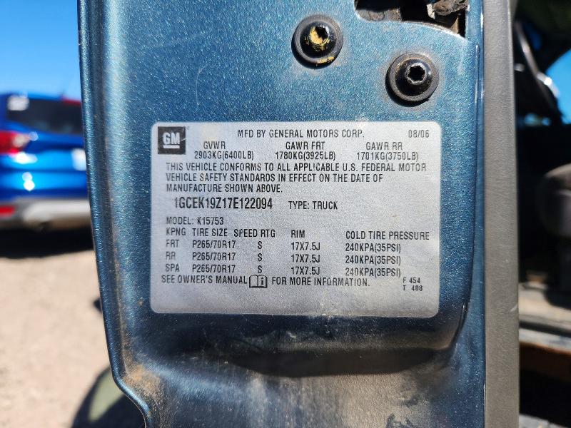 Aukcja sprzedaży 2007 Chevrolet Silverado, vin: 1GCEK19Z17E122094, numer aukcji: 70152296