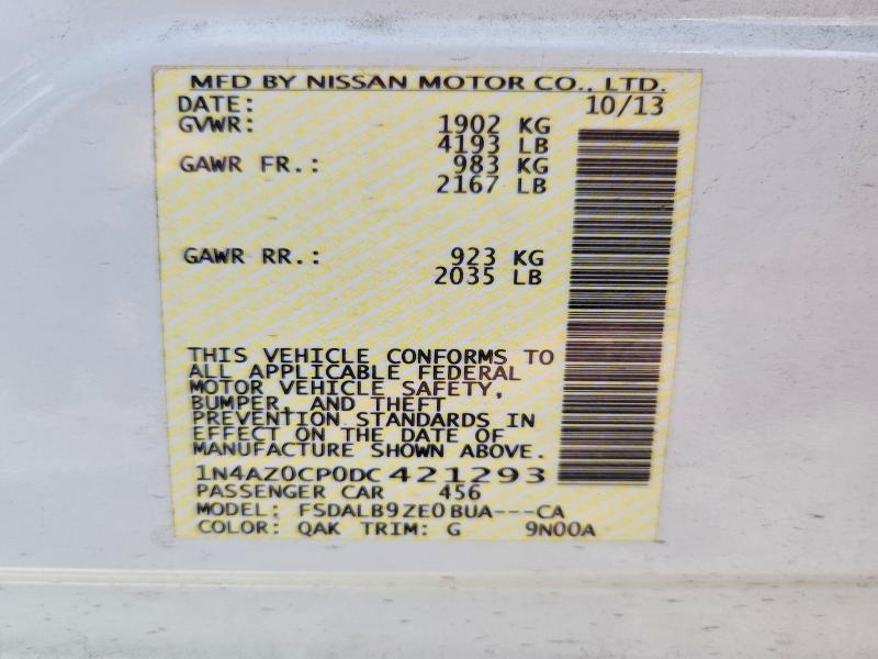Продаж на аукціоні авто 2013 Nissan Leaf, vin: 1N4AZ0CP0DC421293, номер лоту: 67501546