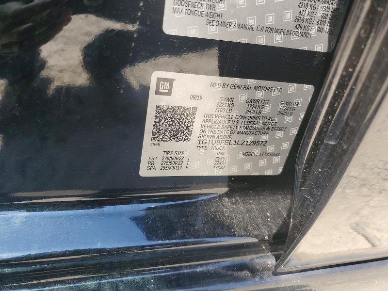 67274156 :رقم المزاد ، 1GTU9FEL1LZ129572 vin ، 2020 Gmc Sierra مزاد بيع