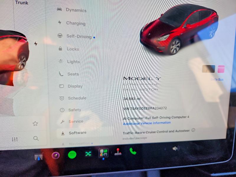 Aukcja sprzedaży 2024 Tesla Model Y, vin: 7SAYGDEE8RA234072, numer aukcji: 68136496