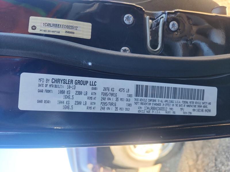 Aukcja sprzedaży 2014 Jeep Patriot, vin: 1C4NJRBBXED665512, numer aukcji: 70152886