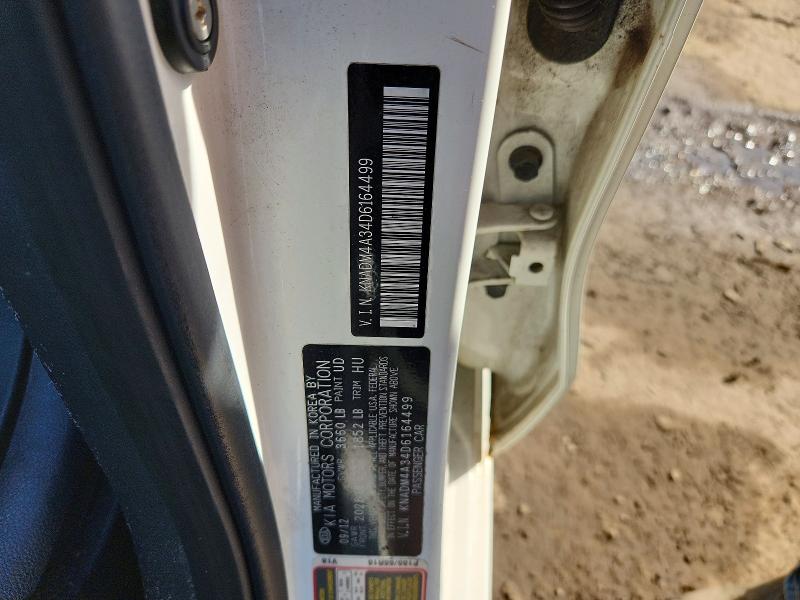Aukcja sprzedaży 2013 Kia Rio, vin: KNADM4A34D6164499, numer aukcji: 68506316