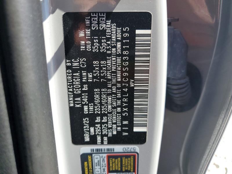 Продажа на аукционе авто 2025 Kia Sorento, vin: 5XYRL4JC9SG381195, номер лота: 67896176