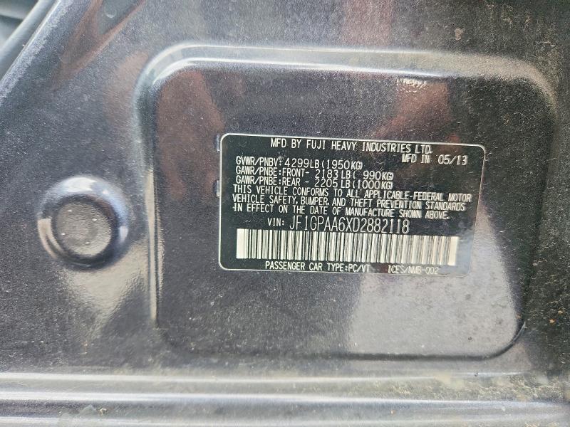 Продажа на аукционе авто 2013 Subaru Impreza, vin: JF1GPAA6XD2882118, номер лота: 67907196