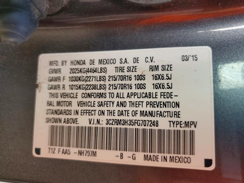 Aukcja sprzedaży 2015 Honda Cr-v, vin: 3CZRM3H35FG707248, numer aukcji: 70486686