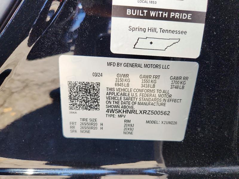 68660776 :رقم المزاد ، 4W5KHNRLXRZ500562 vin ، 2024 Acura Zdx مزاد بيع