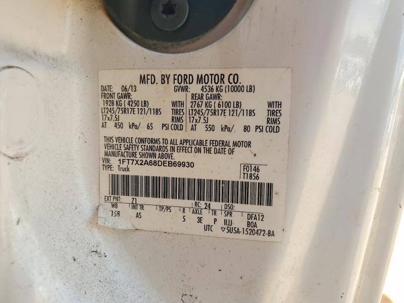 Продажа на аукционе авто 2013 Ford F250, vin: 1FT7X2A68DEB69930, номер лота: 68762156