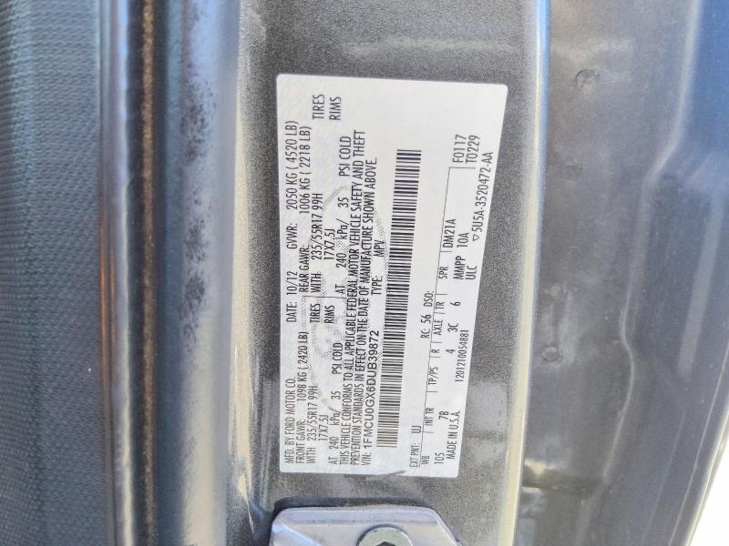 Продаж на аукціоні авто 2013 Ford Escape, vin: 1FMCU0GX6DUB39872, номер лоту: 66908626