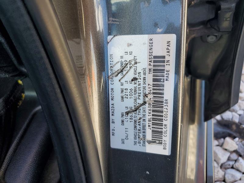 Aukcja sprzedaży 2011 Mazda 3, vin: JM1BL1K63B1478417, numer aukcji: 69506796