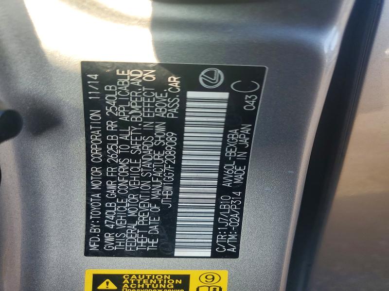 Продажа на аукционе авто 2015 Lexus Es, vin: JTHBW1GG7F2089089, номер лота: 69183046