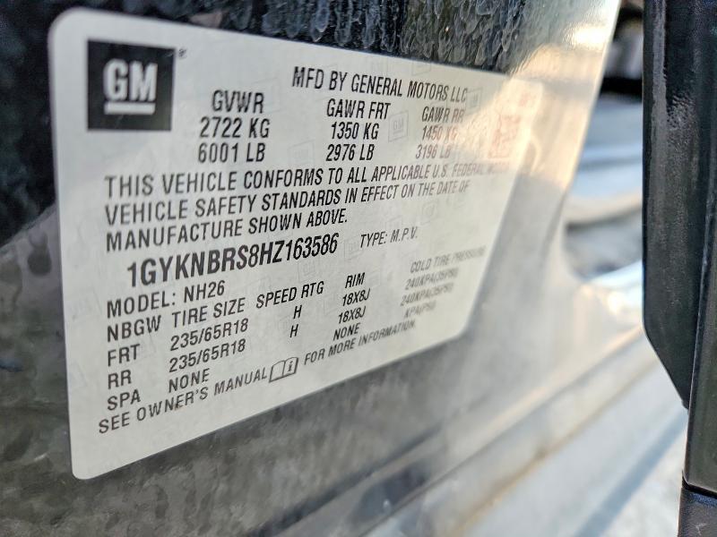 2017 Cadillac Xt5 მანქანა იყიდება აუქციონზე, vin: 1GYKNBRS8HZ163586, აუქციონის ნომერი: 68493096