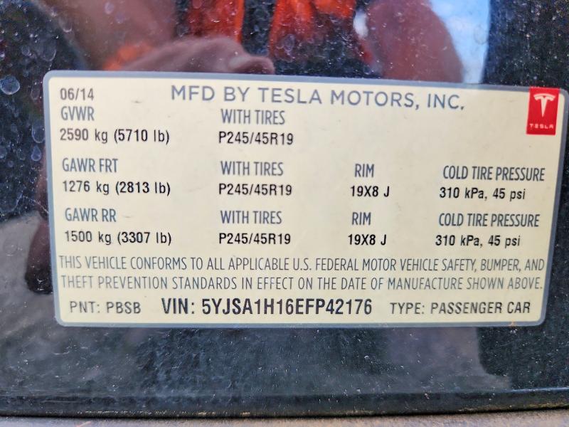 Aukcja sprzedaży 2014 Tesla Model S, vin: 5YJSA1H16EFP42176, numer aukcji: 67017116