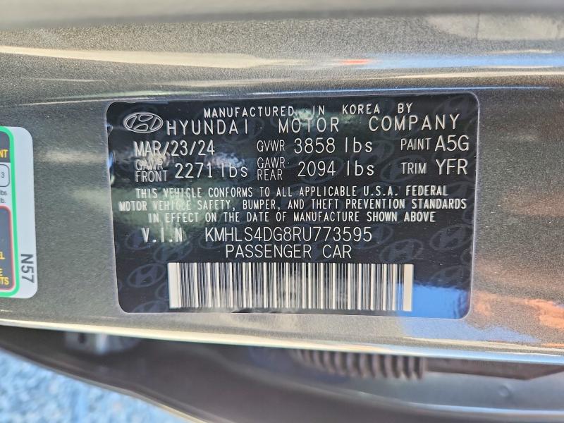 Продажа на аукционе авто 2024 Hyundai Elantra, vin: KMHLS4DG8RU773595, номер лота: 70725216