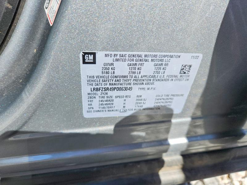 69223566 :رقم المزاد ، LRBFZSR49PD063049 vin ، 2023 Buick Envision مزاد بيع
