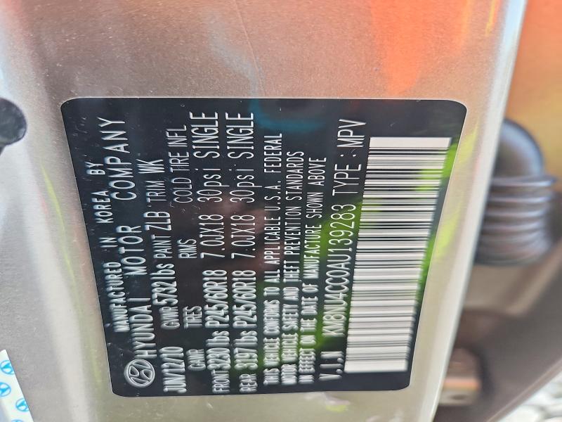 68633156 :رقم المزاد ، KM8NU4CC0AU139283 vin ، 2010 Hyundai Veracruz مزاد بيع