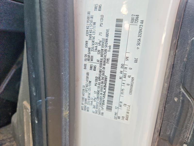 Продаж на аукціоні авто 2020 Ford Transit, vin: 1FTBW1X84LKB45897, номер лоту: 68010036