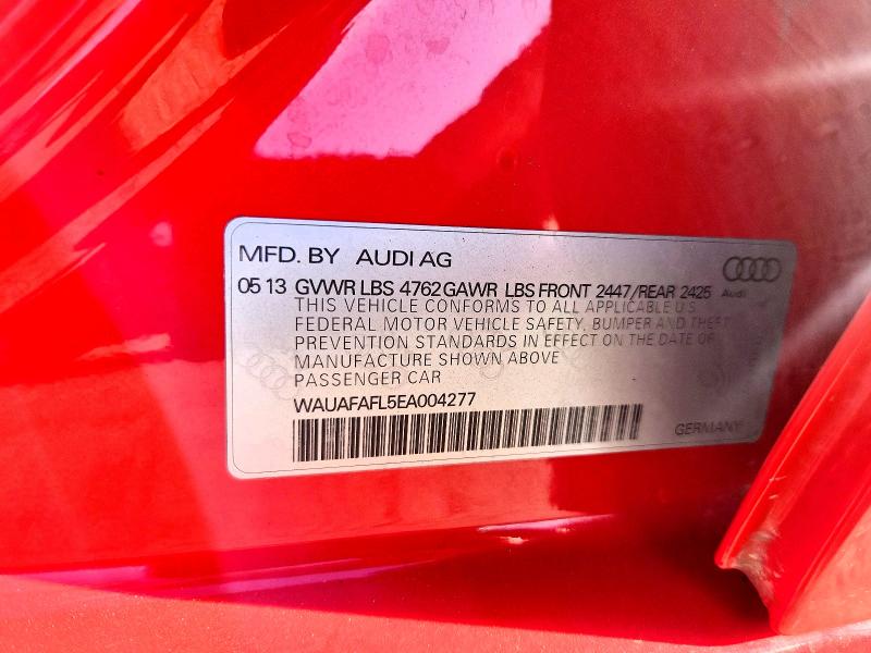 Продажа на аукционе авто 2014 Audi A4, vin: WAUAFAFL5EA004277, номер лота: 68890066