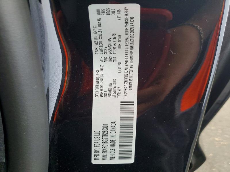 Aukcja sprzedaży 2026 Chrysler Pacifica, vin: 2C4RC1BG7TR280301, numer aukcji: 69839976