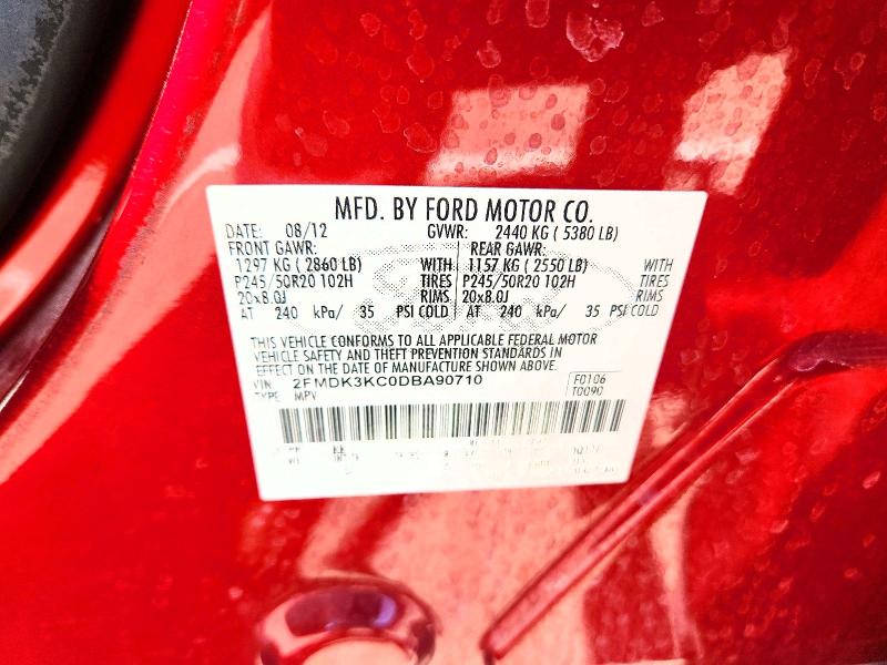 2013 Ford Edge მანქანა იყიდება აუქციონზე, vin: 2FMDK3KC0DBA90710, აუქციონის ნომერი: 68358506